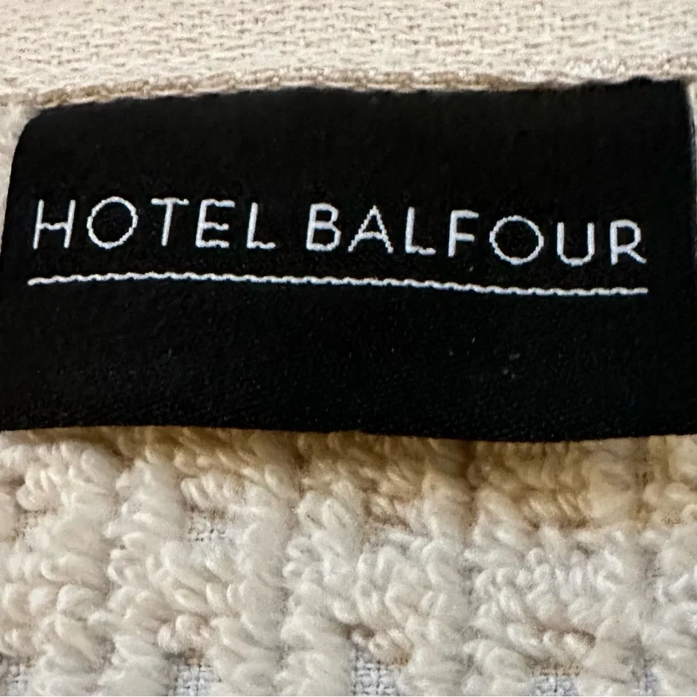 🎁Hotel Balfour Bath Towel Set - Zero Twist Cotton - Set of 8 - Taupe